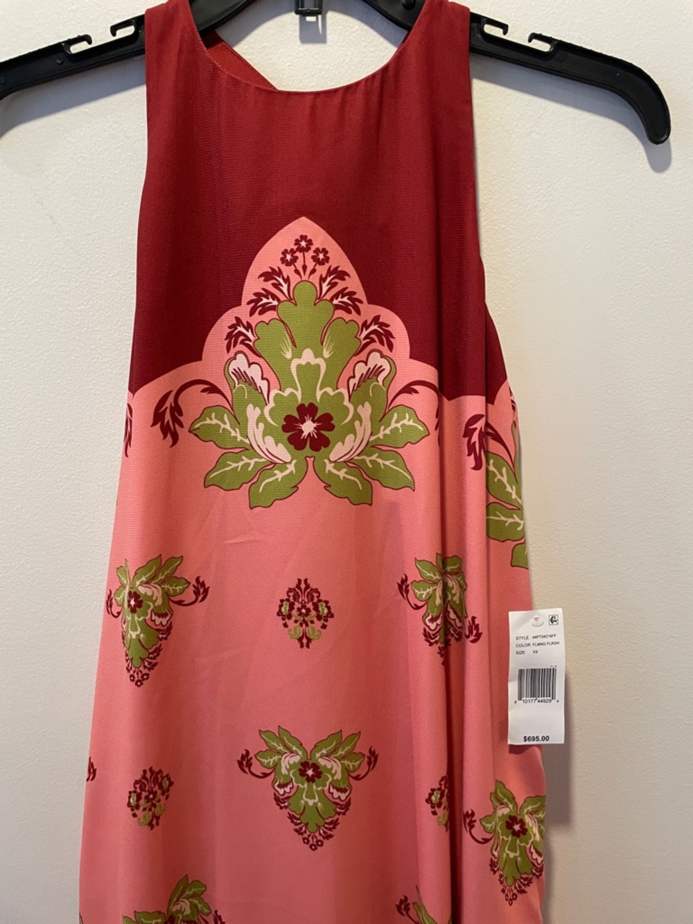 MESTIZA New York Halter-Neck Pink Floral Maxi Dress - Picture 4 of 13